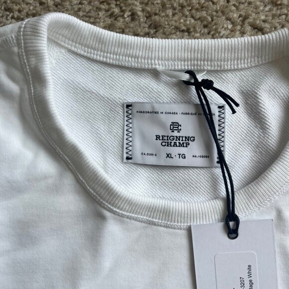 Reigning champ midweight sweatshirt XL white - Picture 1 of 6